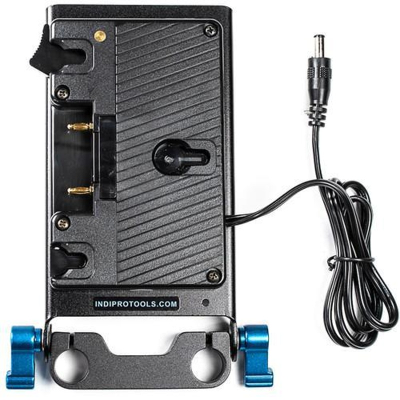 Gold Mount Plate for Blackmagic Cinema & Production Camera 4K (15mm Rod Bracket)